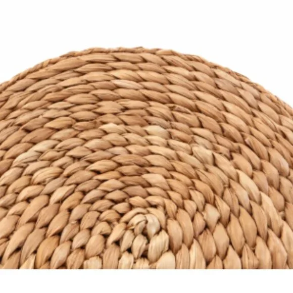 NWOT-3AM Forever Half Moon Woven Straw Clutch w/ Detachable Leather Strap - Picture 4 of 7